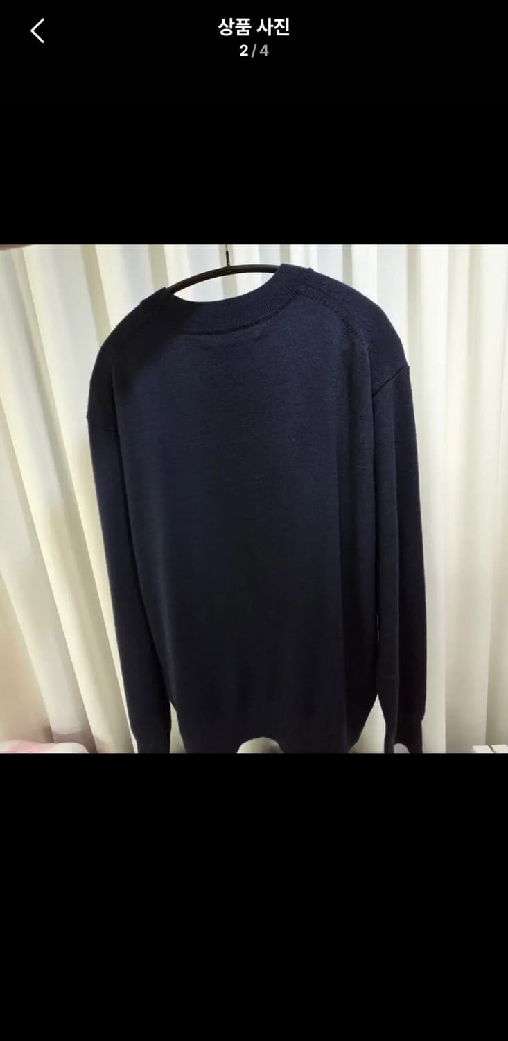 포터리 하드 트위스트 울 크루넥 니트 2 다크 네이비 상품이미지4