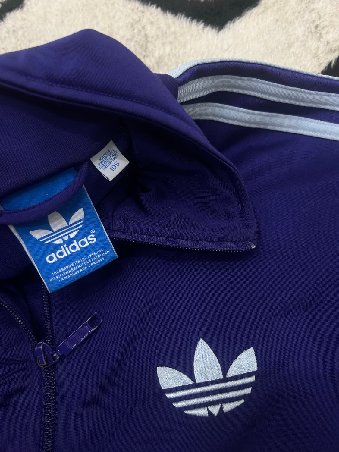 [XL]아디다스 파이어버드 져지/퍼플블루 상품이미지4