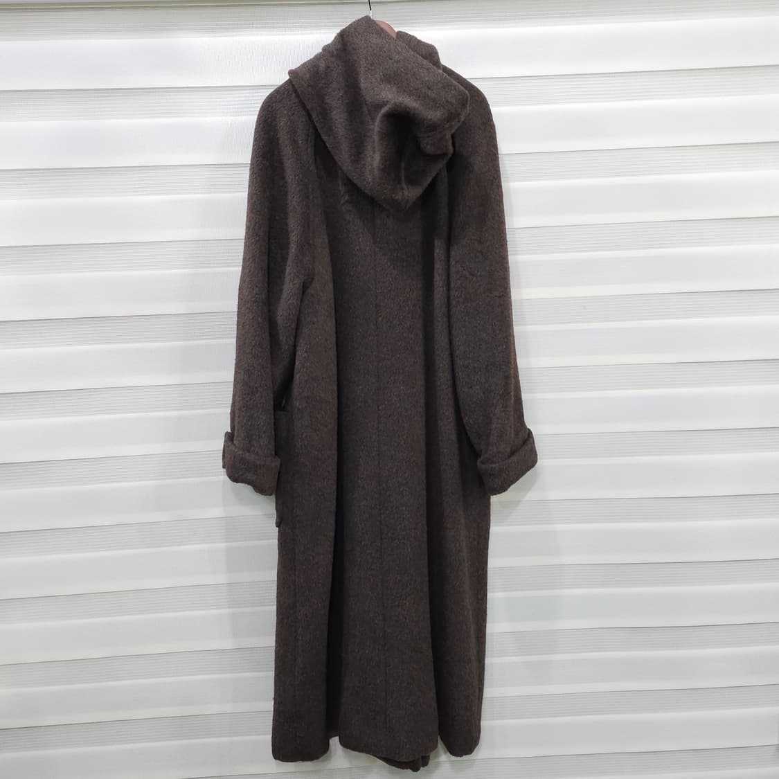 JAPAN 빈티지 알파카 더블 롱 후드 코트- 우먼프리 상품이미지6