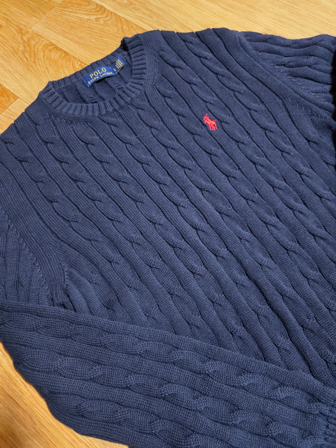 폴로 랄프로렌 남성 케이블 니트(L사이즈) 상품이미지2