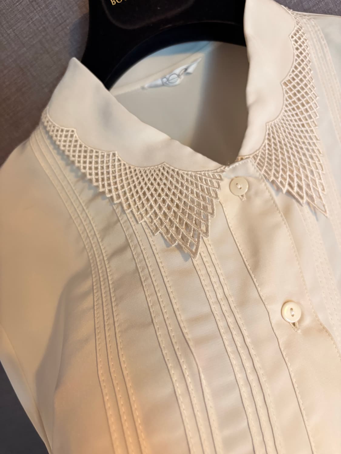 아이보리 레이스 카라 블라우스 Japan 상품이미지3