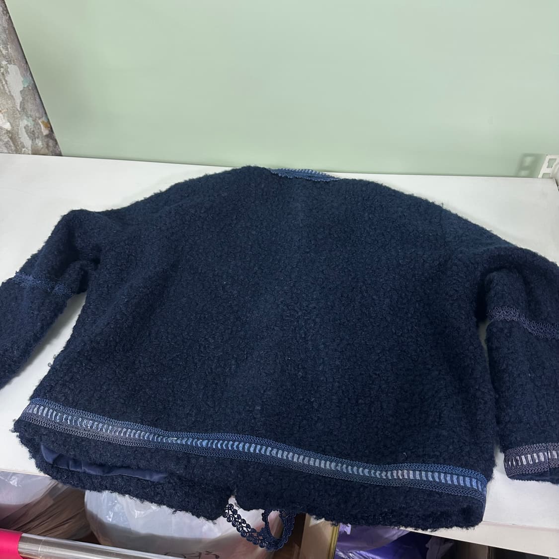 우먼FREE VTG 다크네이비 부클 트위드자켓 상품이미지6