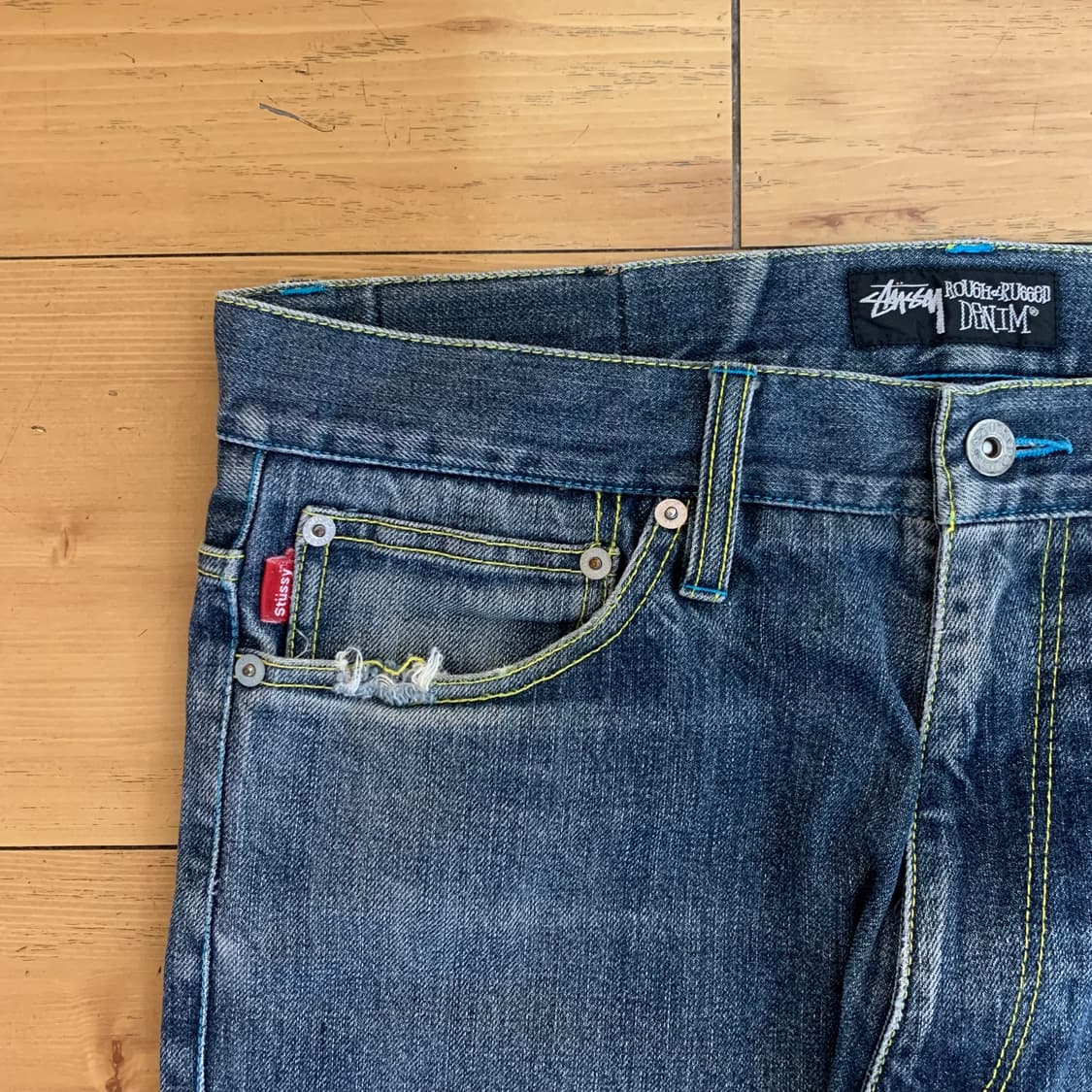 00s stussy rough & rugged denim pants 상품이미지3