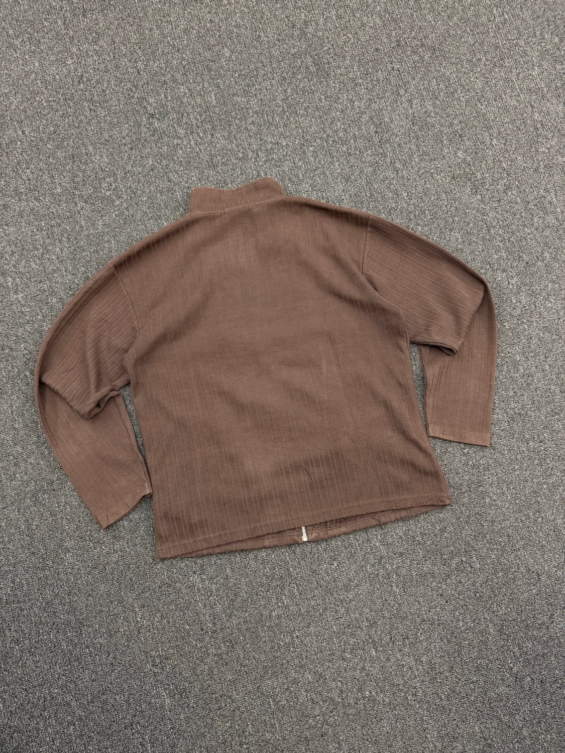 M)OLEEG 빈티지 브라운 니트 집업자켓 상품이미지5