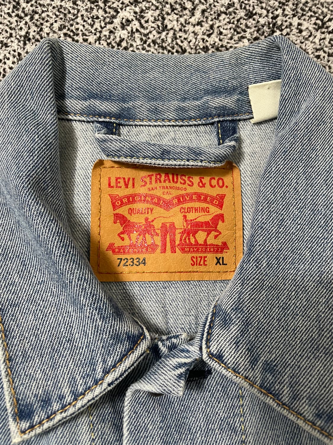 빈티지9. 리바이스 72334 3세대 데님 트러커 자켓 청자켓 상품이미지3