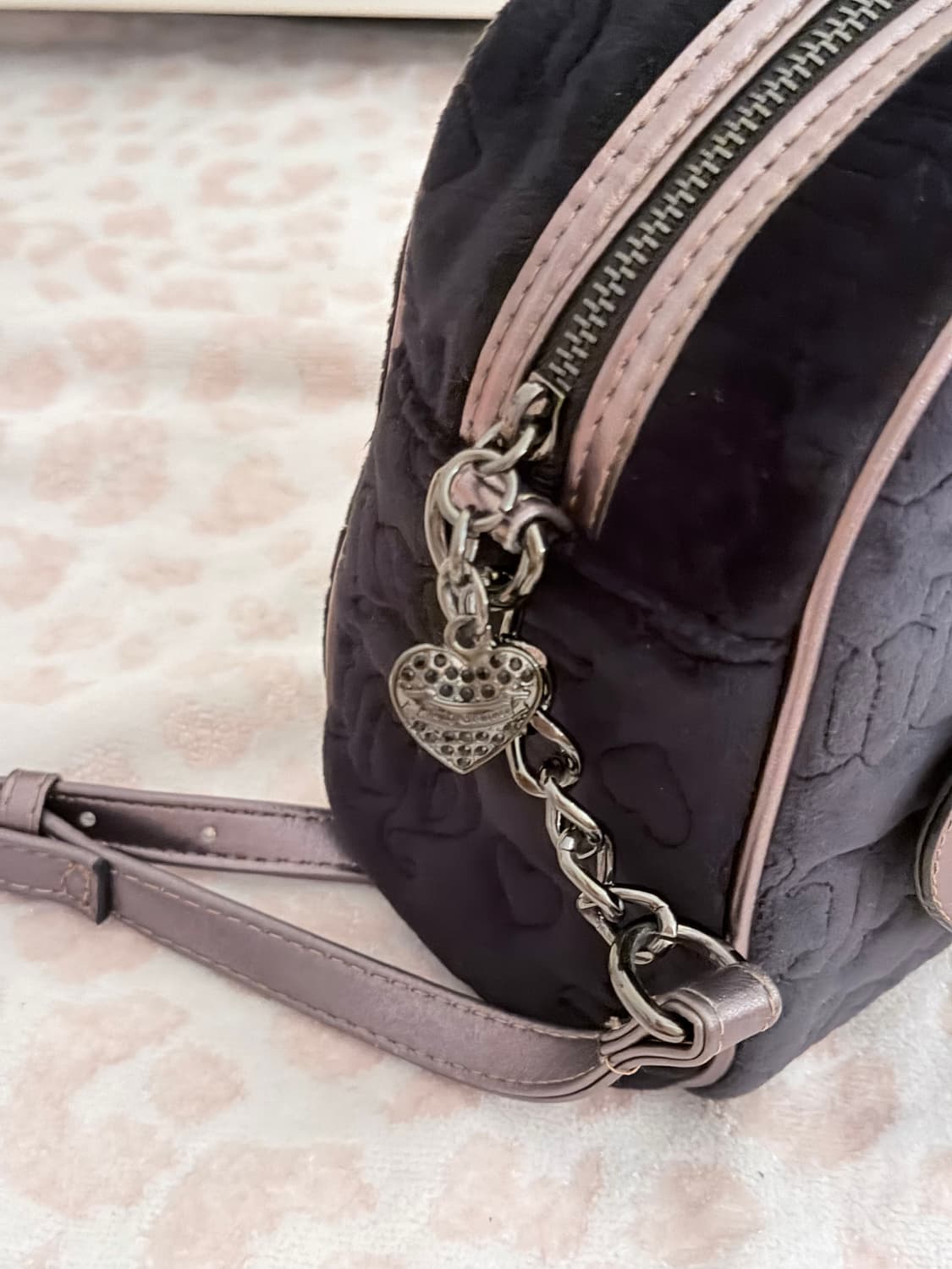 쥬시꾸뛰르 블랙하트 가방 빈티지 갸루 핀터깔 상품이미지4