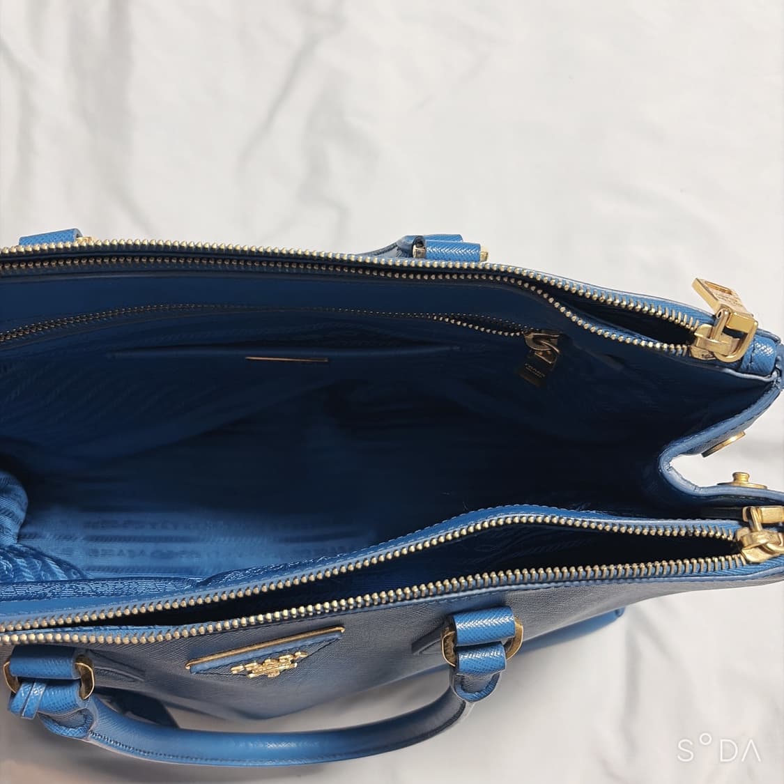 프라다 사피아노 블루 토트백 상품이미지9