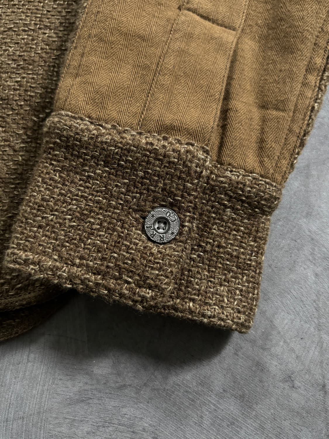 RRL 더블알엘 베이지 카라 울 헌팅 셔츠 상품이미지8