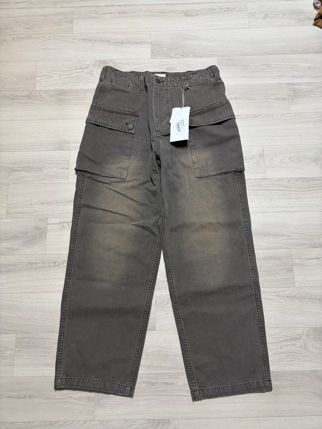 카키스 KHAKIS 워시드 스카웃 팬츠 BARK M사이즈 판매 상품이미지1