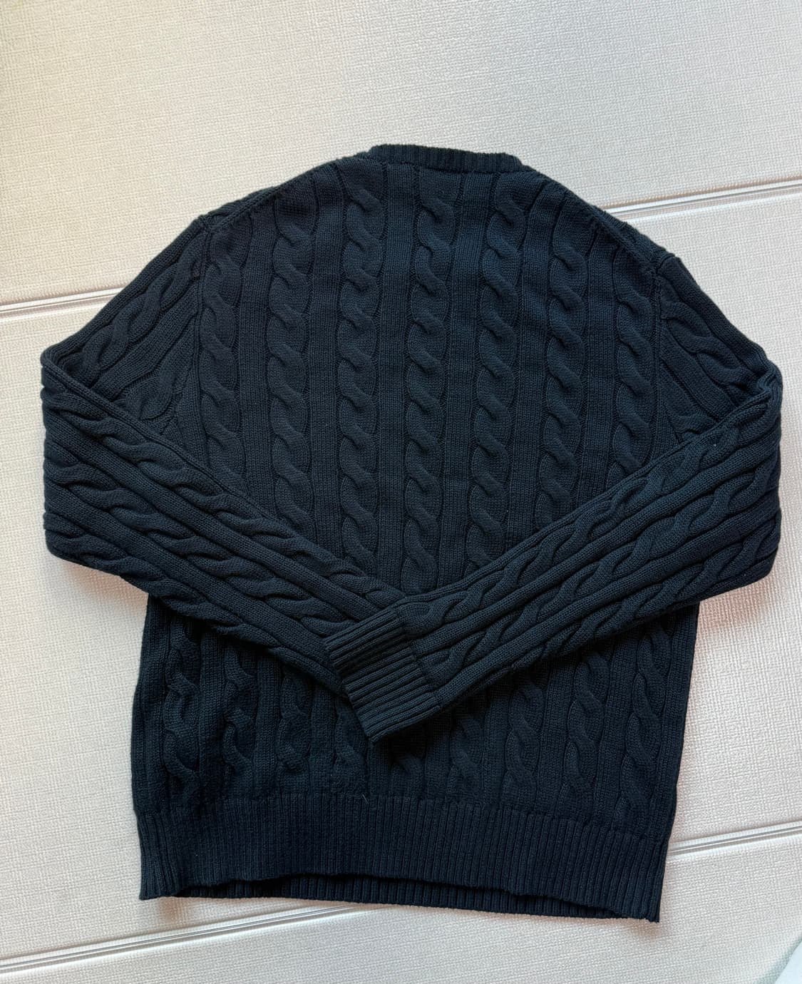 정품 폴로 케이블 니트 m 상품이미지3