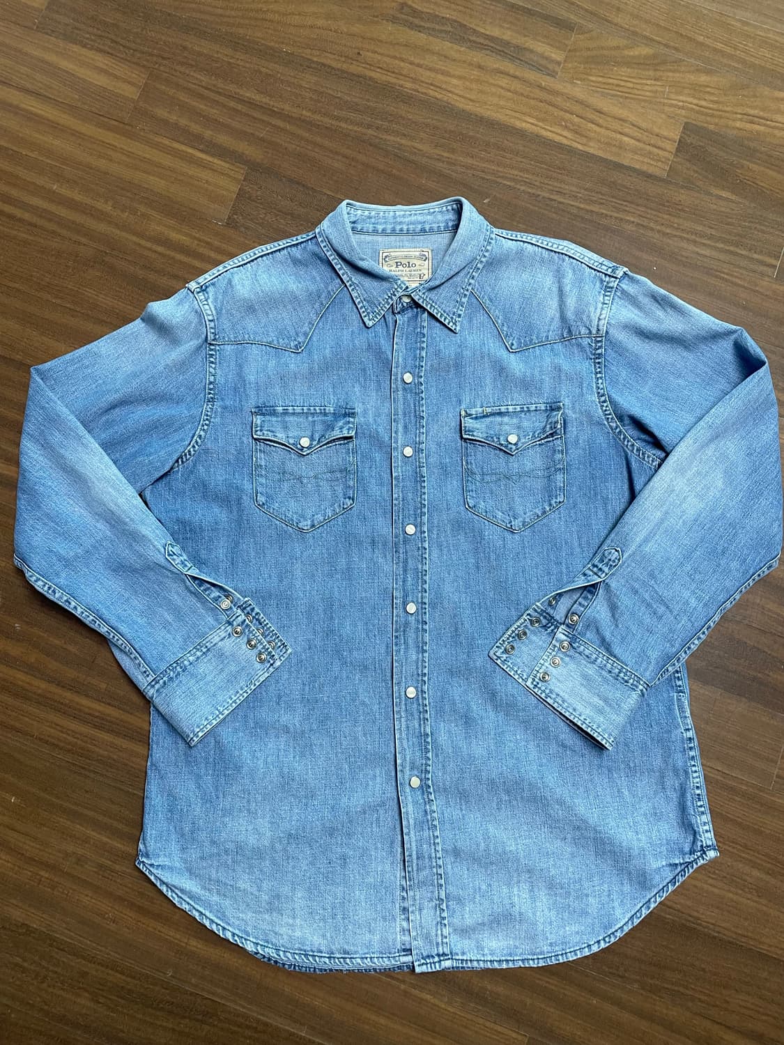 폴로랄프로렌 데님 웨스턴 셔츠 L 상품이미지1