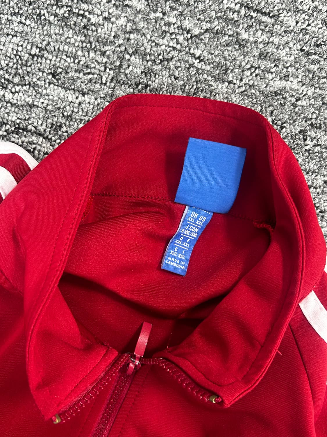 아디다스 파이어버드 버건디 레드 트랙탑 져지 2XL 상품이미지6