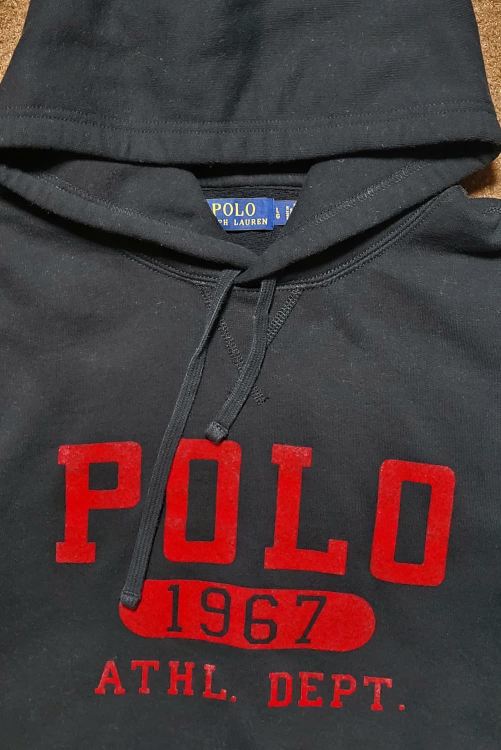 폴로 랄프로렌 남녀공용 블랙 후드티 (M~L) 상품이미지4