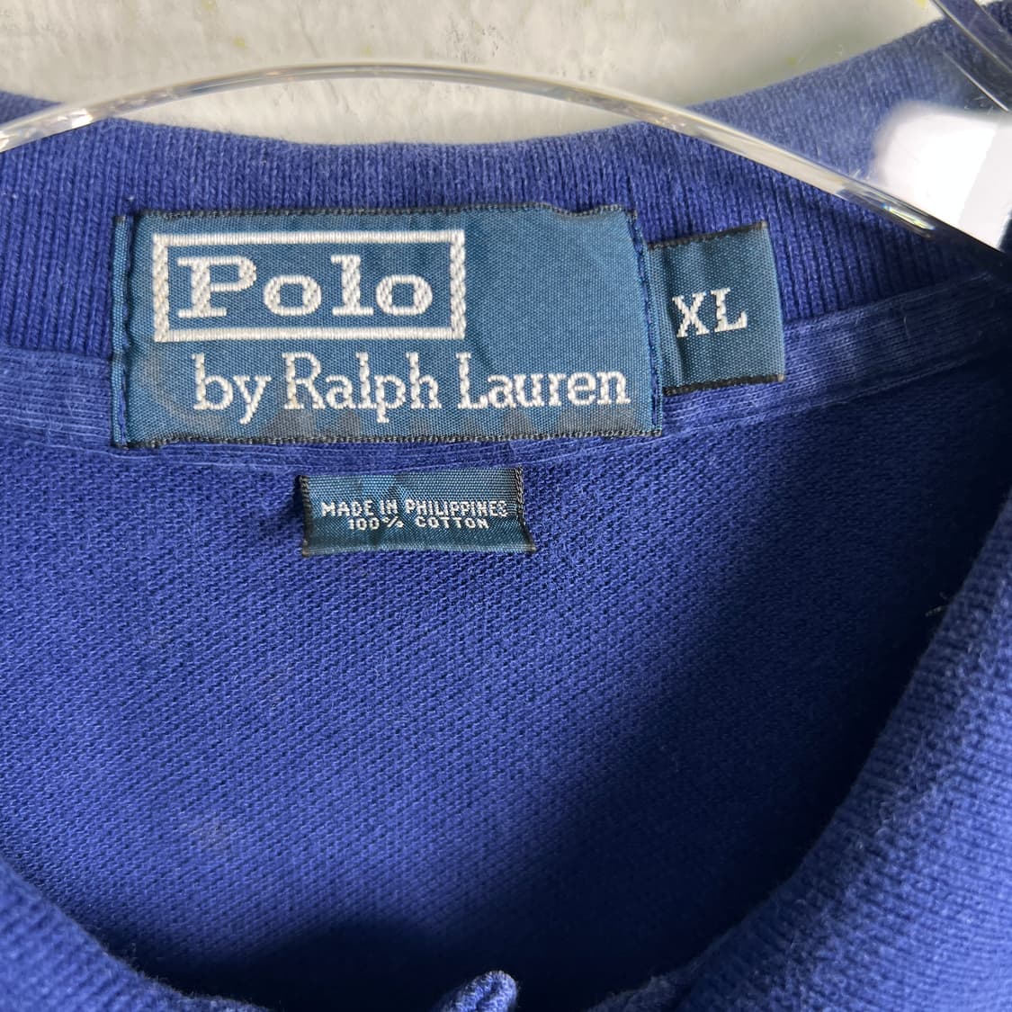 폴로 랄프로렌 네이비 반팔 폴로 셔츠 XL 상품이미지3