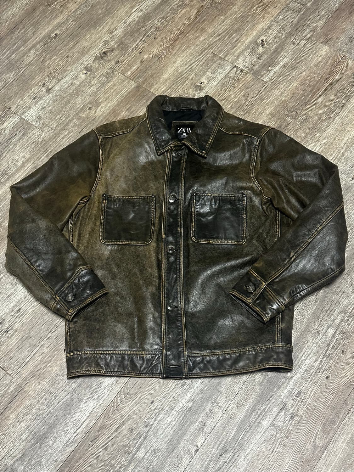 Zara 레더 자켓 상품이미지1