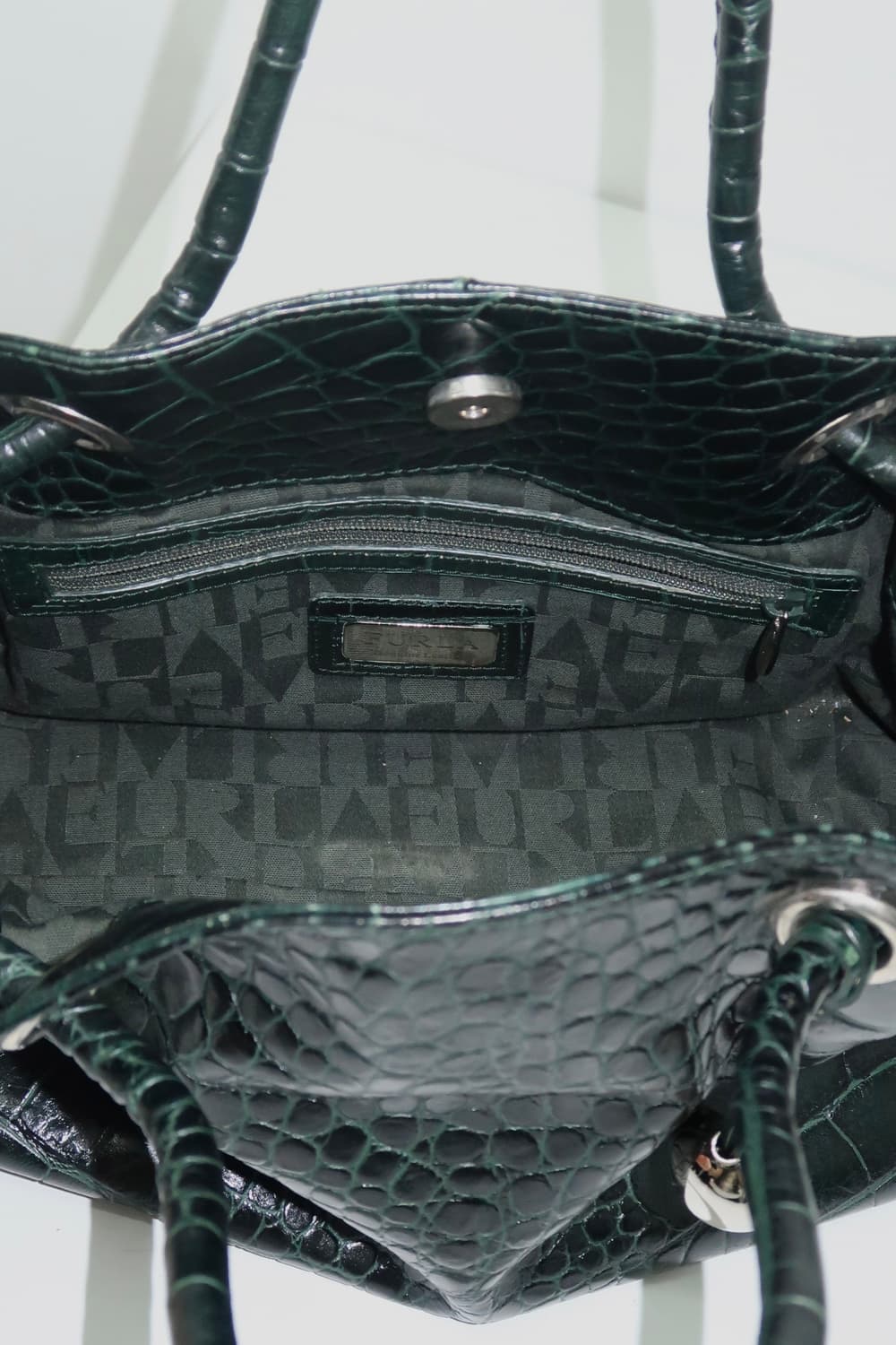 훌라 악어가공 소가죽 핸드백 FURLA HANDBAG  상품이미지6