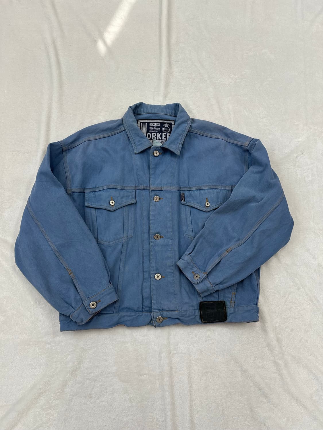 (L)80-90s ernesto 이탈리아 빈티지 데님 워크 자켓 상품이미지1