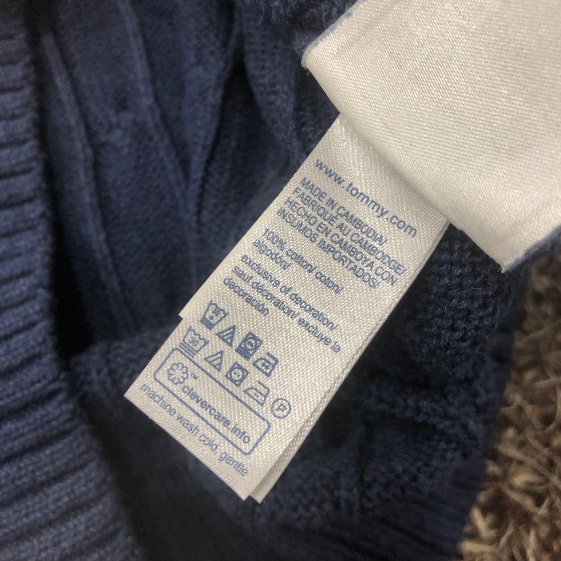 L 타미힐피거 꽈배기 케이블 니트 상품이미지5