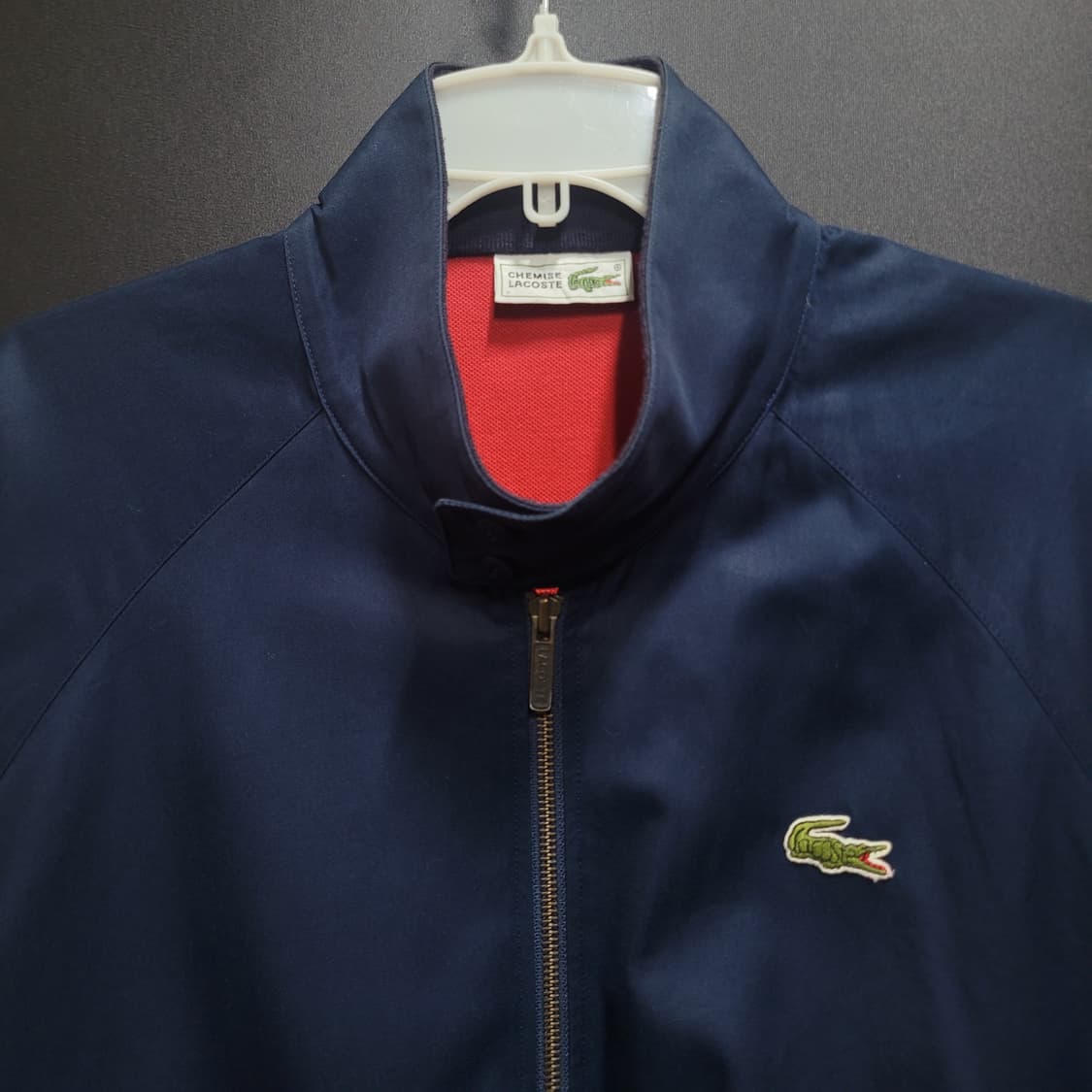 LACOSTE 라코스테 빈티지 바람막이 블루종 바라쿠타 상품이미지2