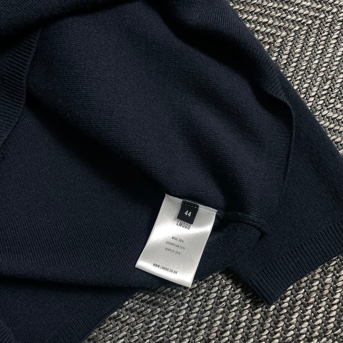엘무드 화란 네이비 미니멀 니트y 2916 상품이미지6