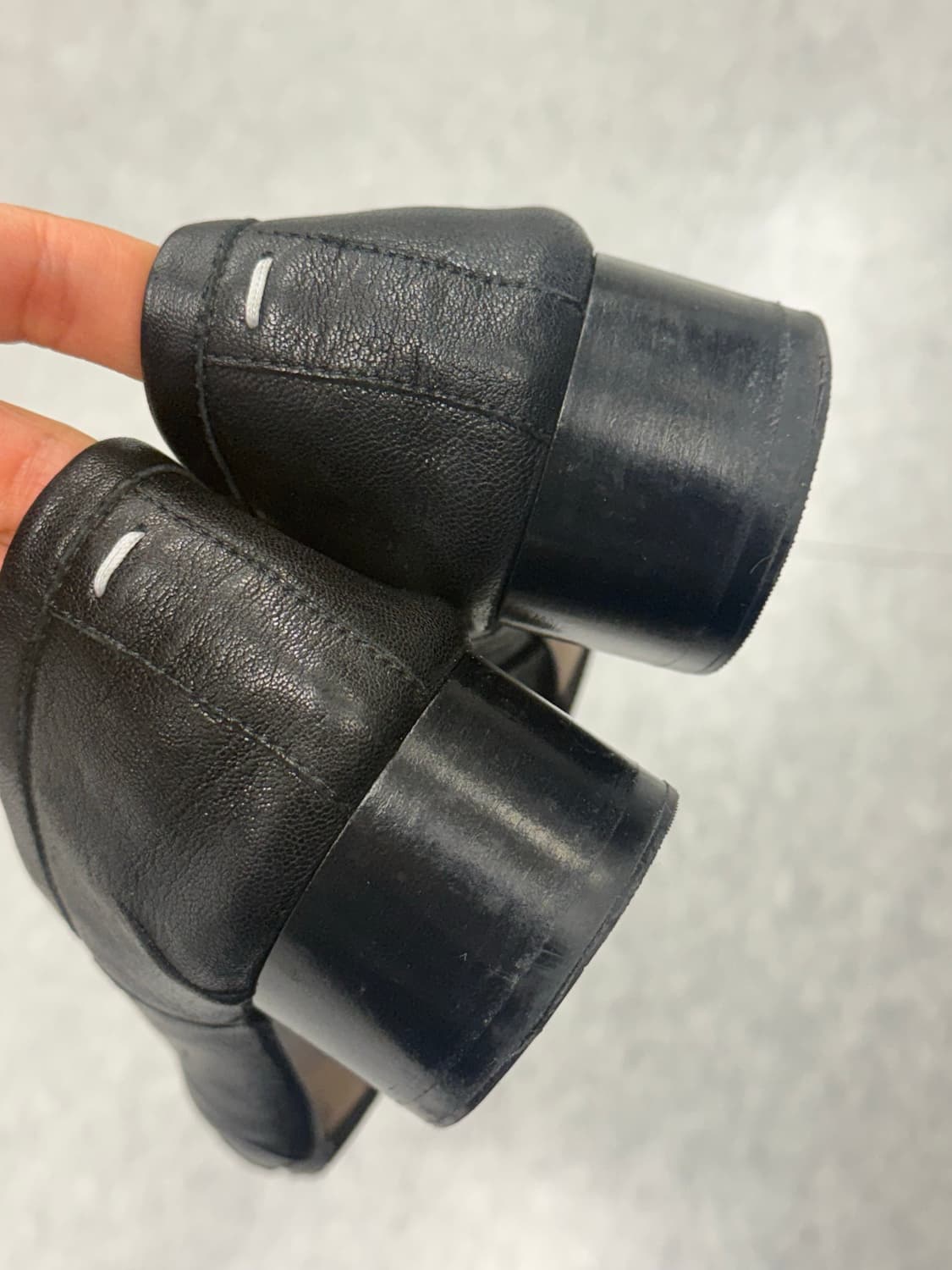 메종 마르지엘라 블랙 펌프스힐 뉴타비 상품이미지8