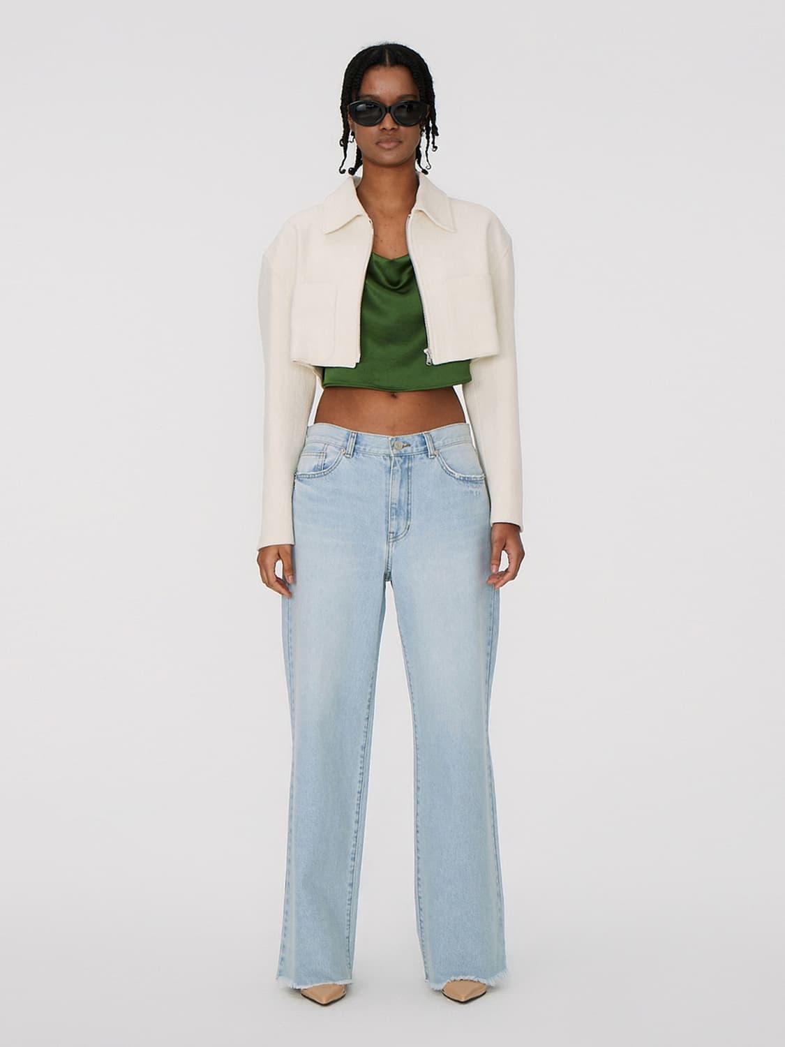 S)렉토 리사이클 오가닉 코튼 크롭 자켓 상품이미지1