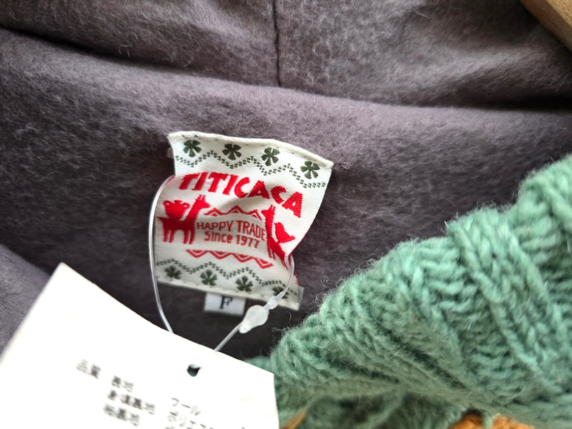 티티카카 페루산 핸드메이드 울 100% 미사용품 상품이미지7