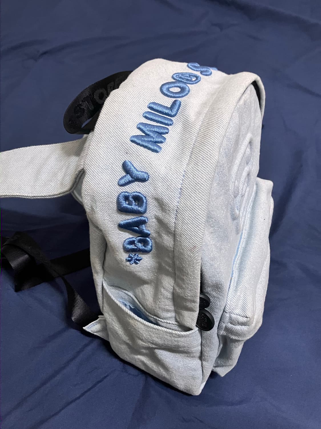 베이프 베이비 마일로 데님 미니 백팩 상품이미지2