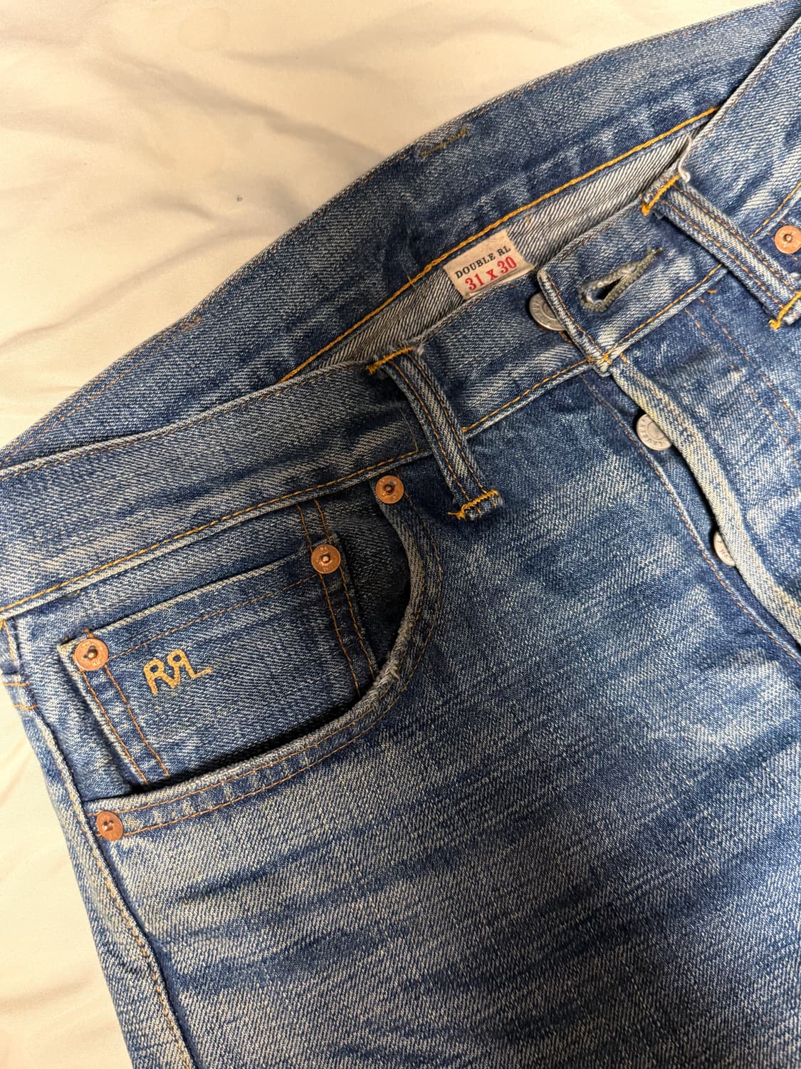 RRL 슬림 내로우 진 힐스뷰 워싱 31x30 상품이미지4