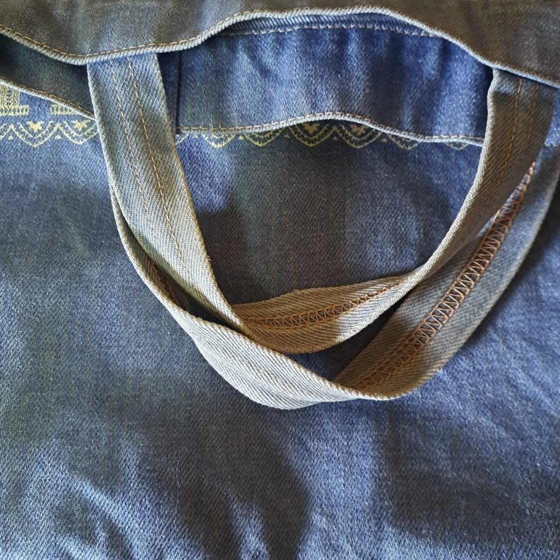 캐피탈 빈티지 데님 토트백 상품이미지4