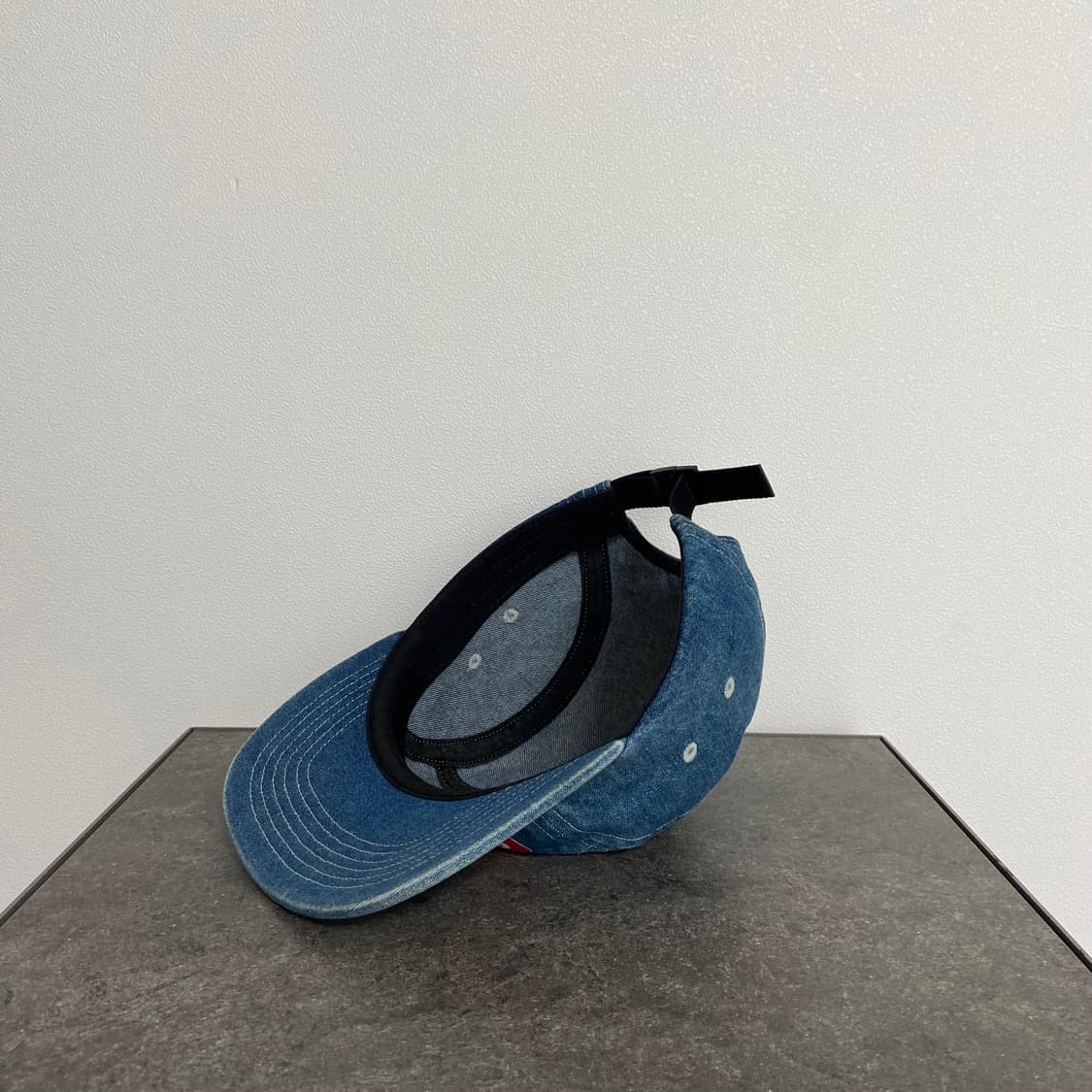 (OS) 슈프림 박스로고 캠프캡 모자 워시드 데님 스티치 상품이미지6