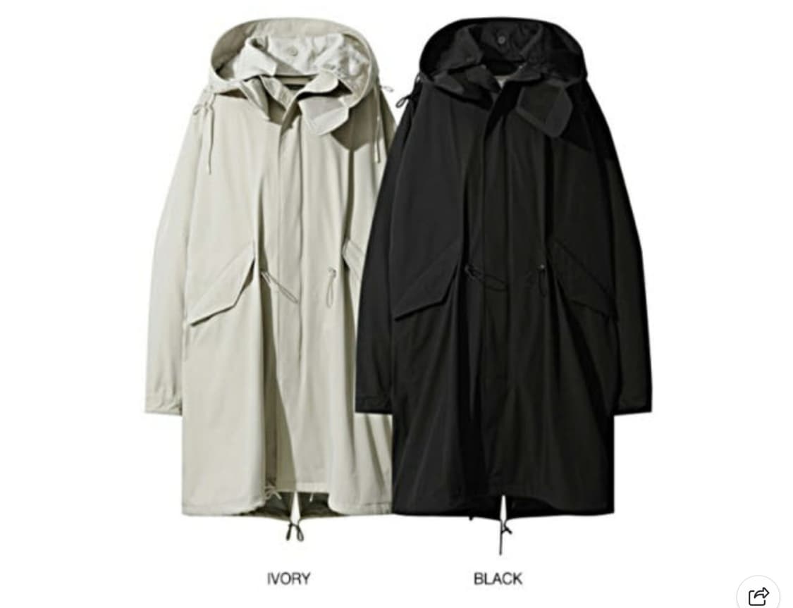 IRO 이로 이로맨 디테쳐블 피쉬테일 야상 점퍼 블랙  M 오버핏 상품이미지2