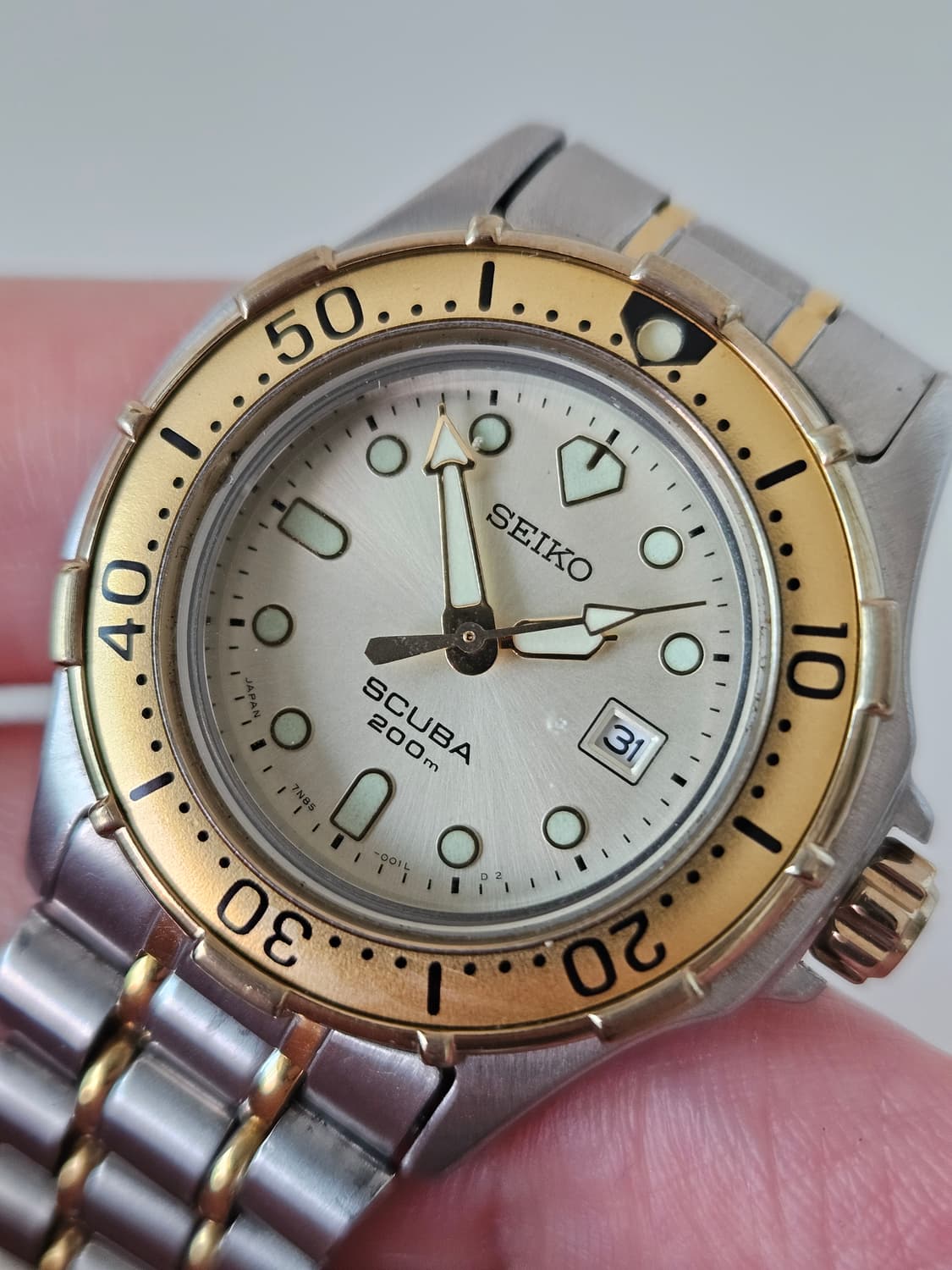 빈티지 세이코 스쿠바 200m 콤비 시계 상품이미지6