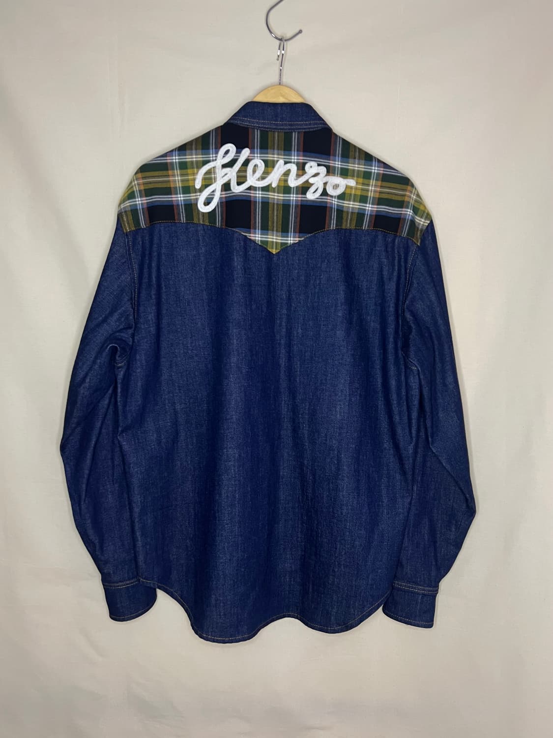 KENZO 겐조 체커드 웨스턴 데님 자켓 상품이미지2