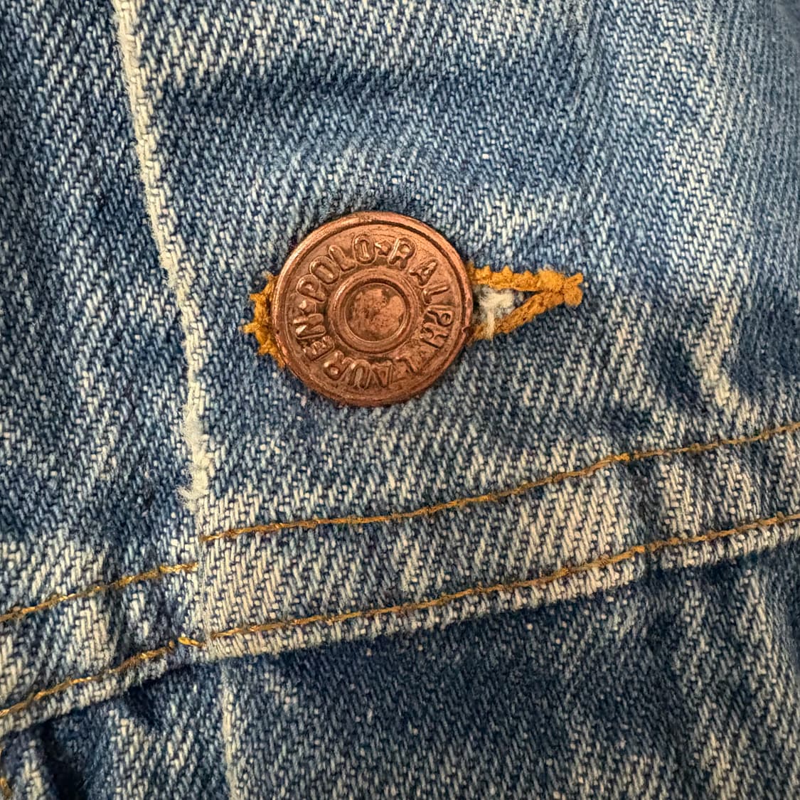 80s 폴로 웨스턴 2세대 데님 트러커 자켓 M 덩가리 상품이미지9
