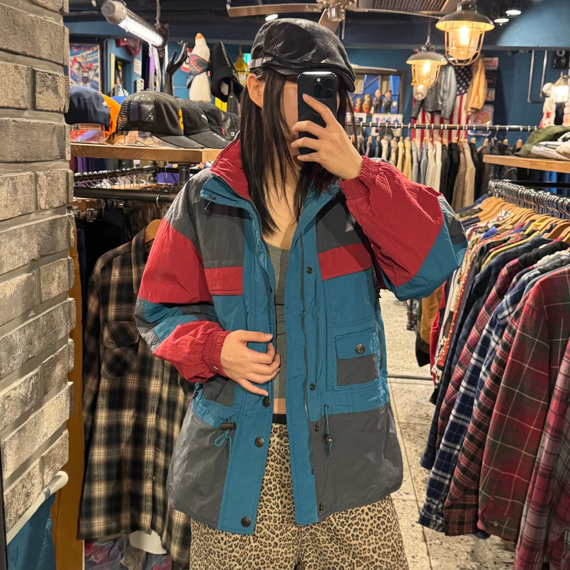 lamboley 빈티지 포켓 스트링 바람막이 점퍼 상품이미지2