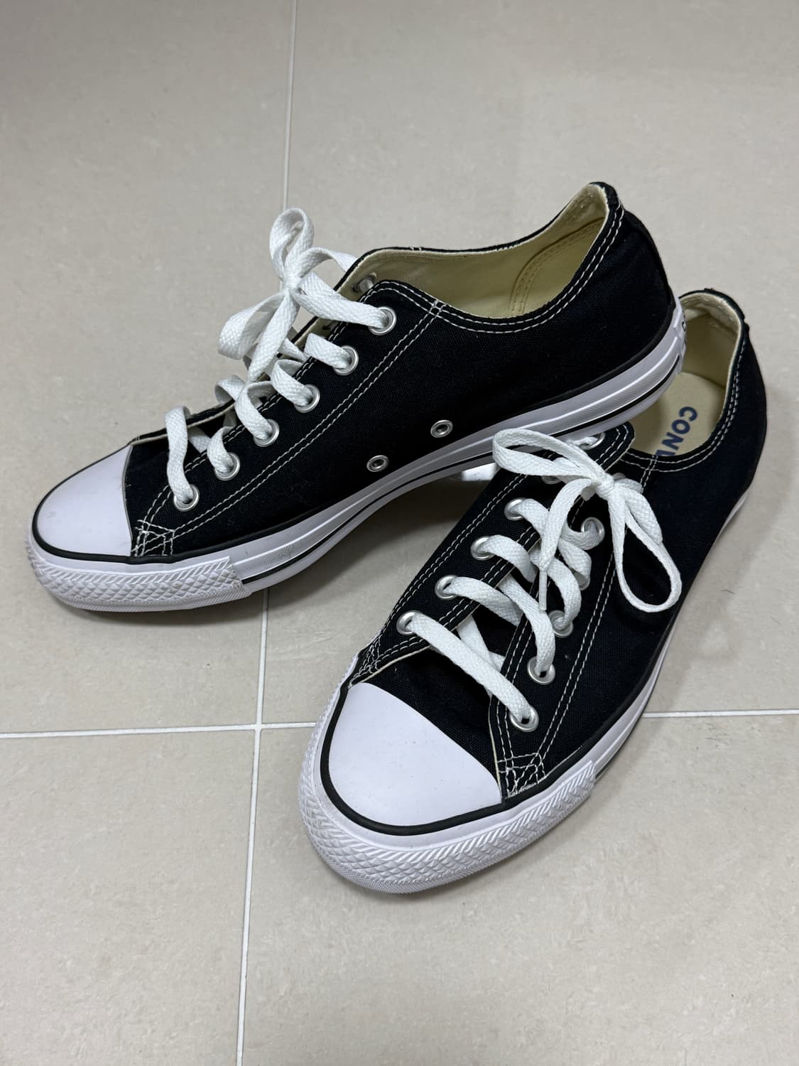 컨버스 척테일러 올스타 로우 블랙 260 새상품 상품이미지2