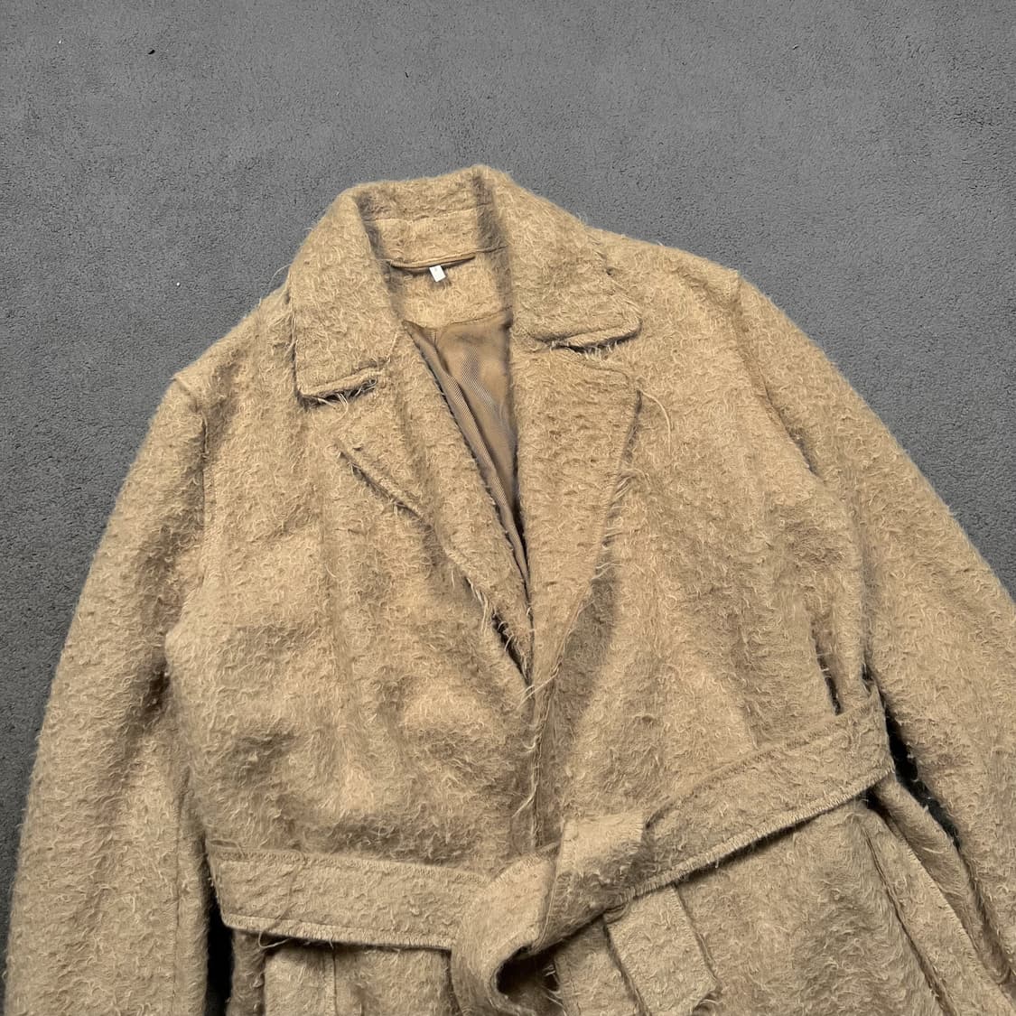 HELMUT LANG 헬무트랭 알파카 울 벨티드 로브코트 상품이미지3