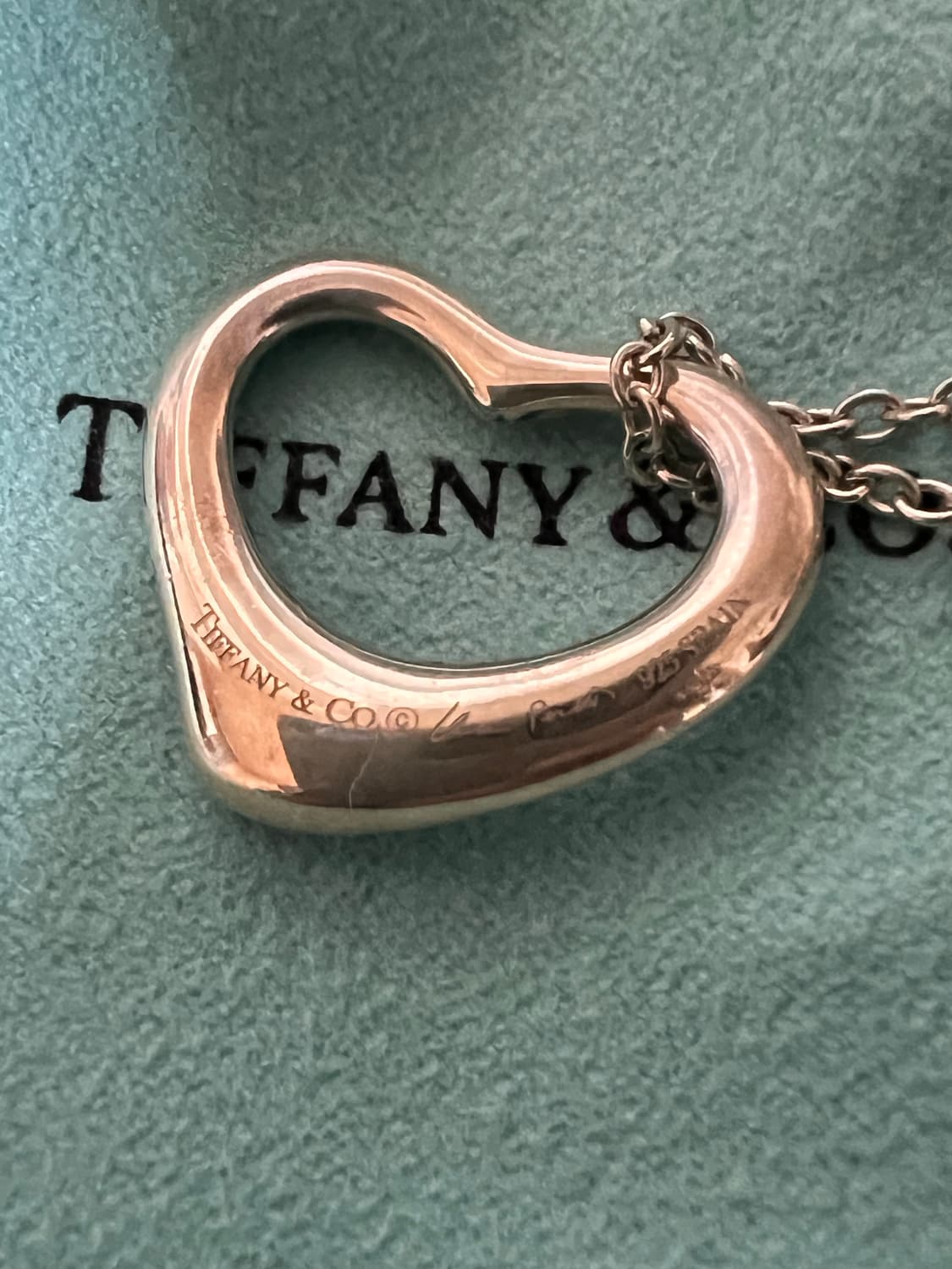 티파니 엘사 퍼레티 오픈 하트 목걸이 22mm 상품이미지2