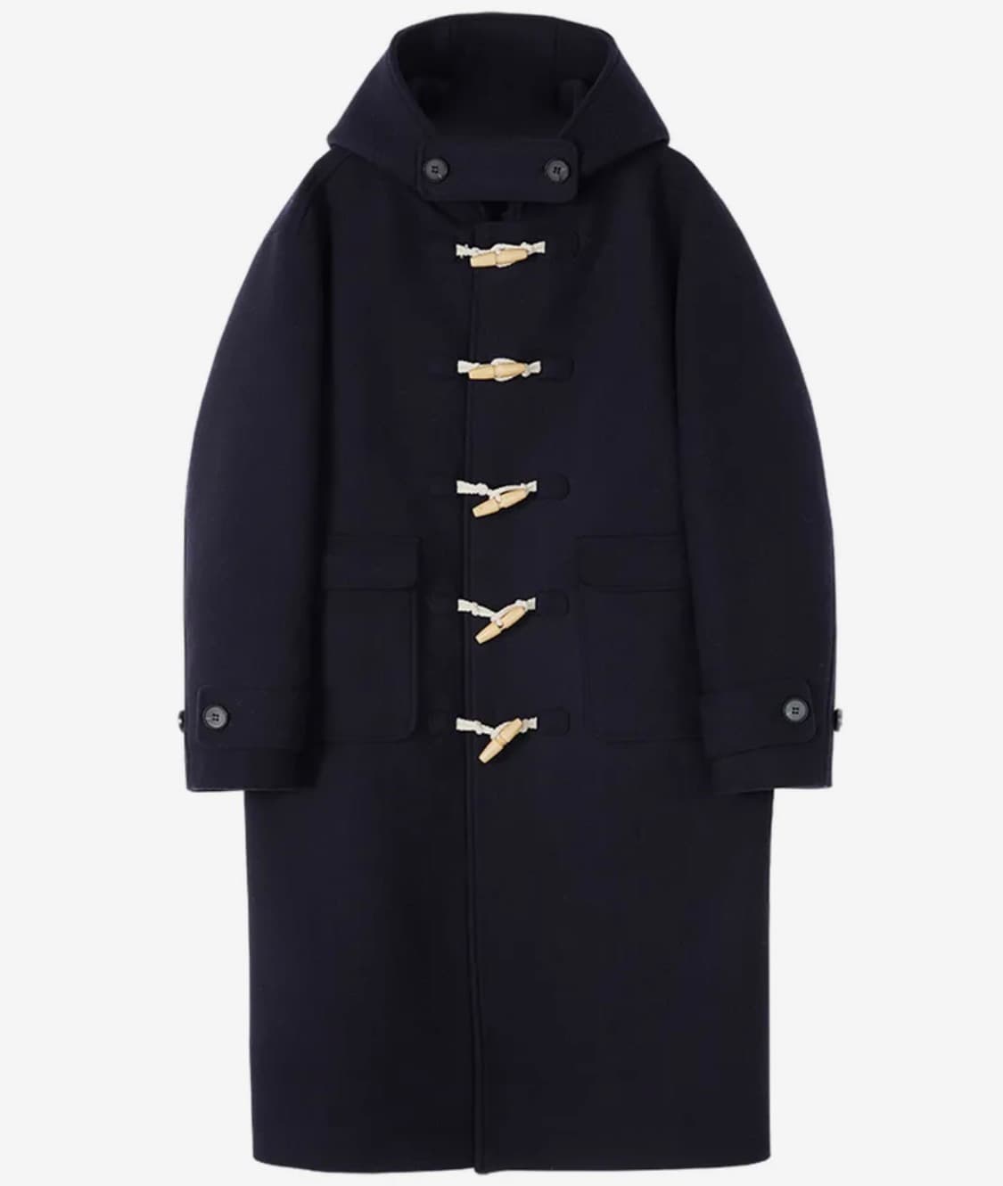 굿라이프웍스 오버핏 더플 코트 네이비 s 상품이미지1