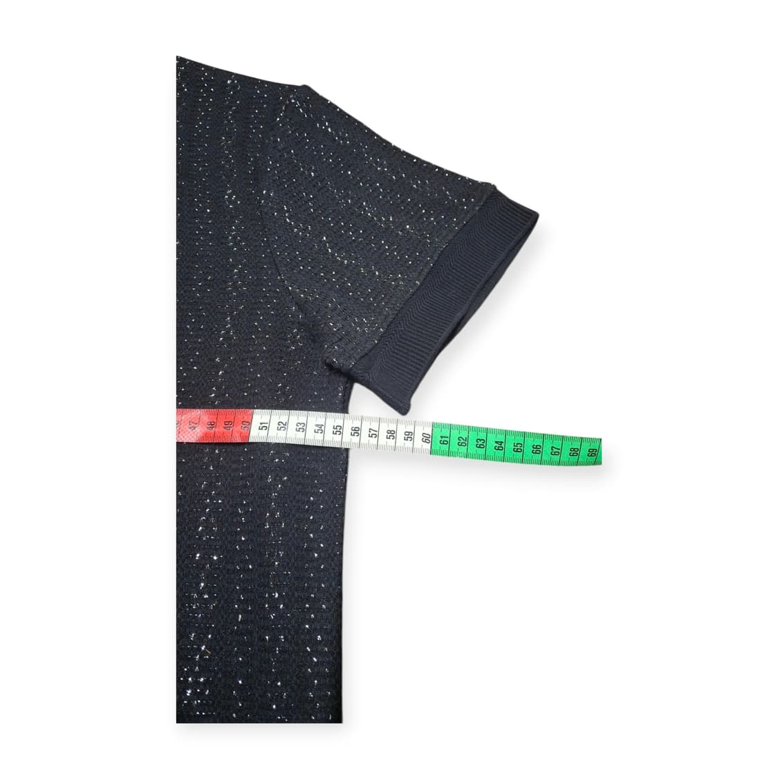 L)니트 셋업 세트 네프 패턴 감성 반팔 니트 와이드 팬츠 빈티지룩 상품이미지9