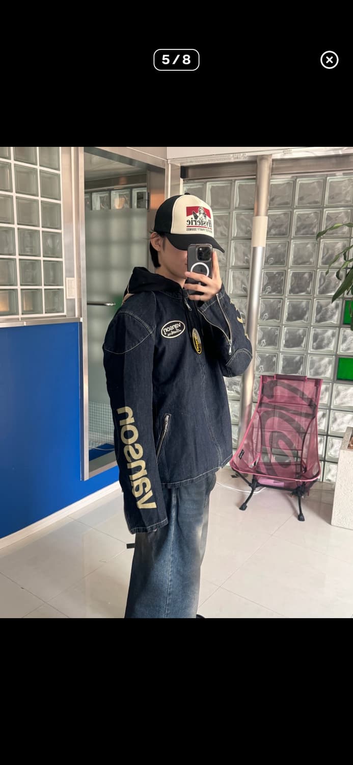 벤슨 라이더 후디 데님 자켓 집업 상품이미지8