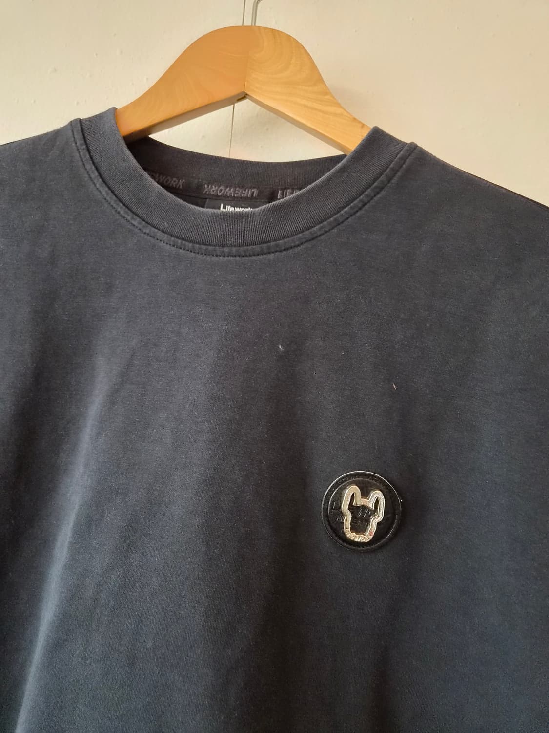 라이프워크 남성 블랙라운드반팔티셔츠 L사이즈 상품이미지6