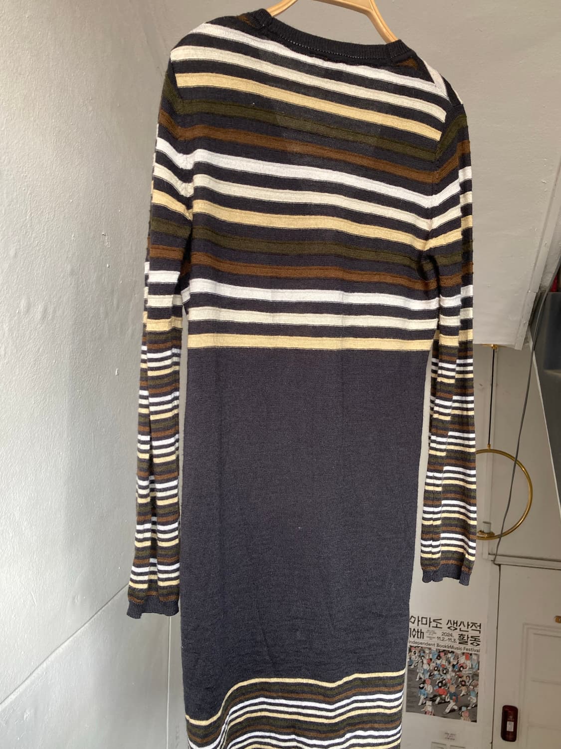 롱 스트라이프 페어리 브이넥 가디건 상품이미지7