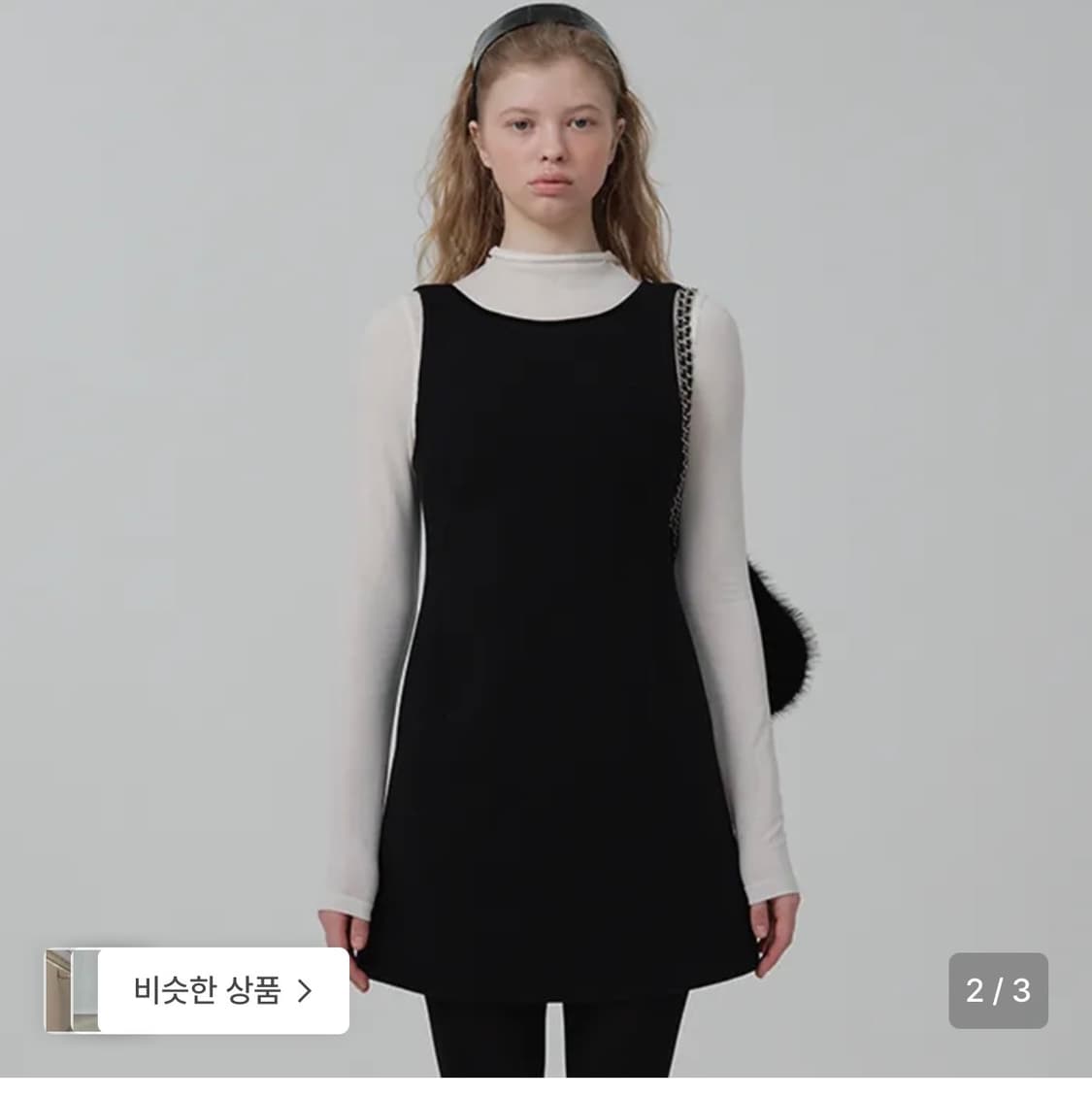 더바넷 신상 Avel back ribbon mini dress 상품이미지1