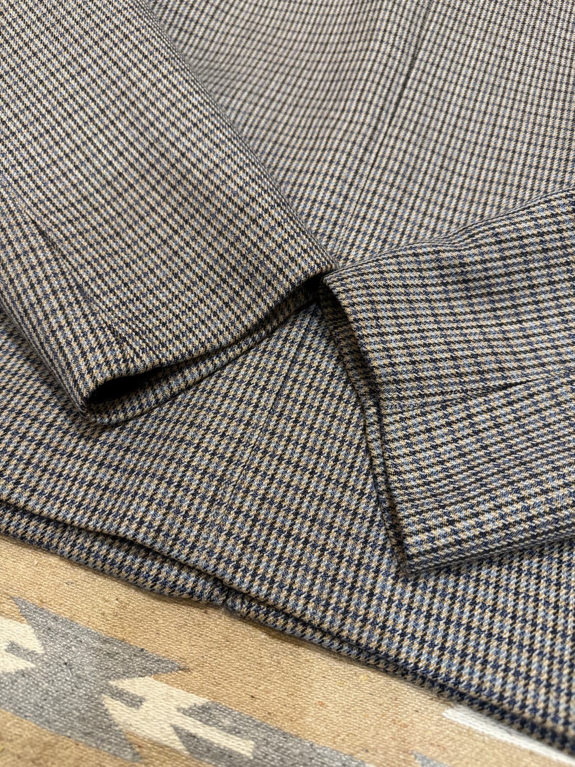 [3][L] 오라리 더블 페이스 체크 집 블루종  상품이미지7