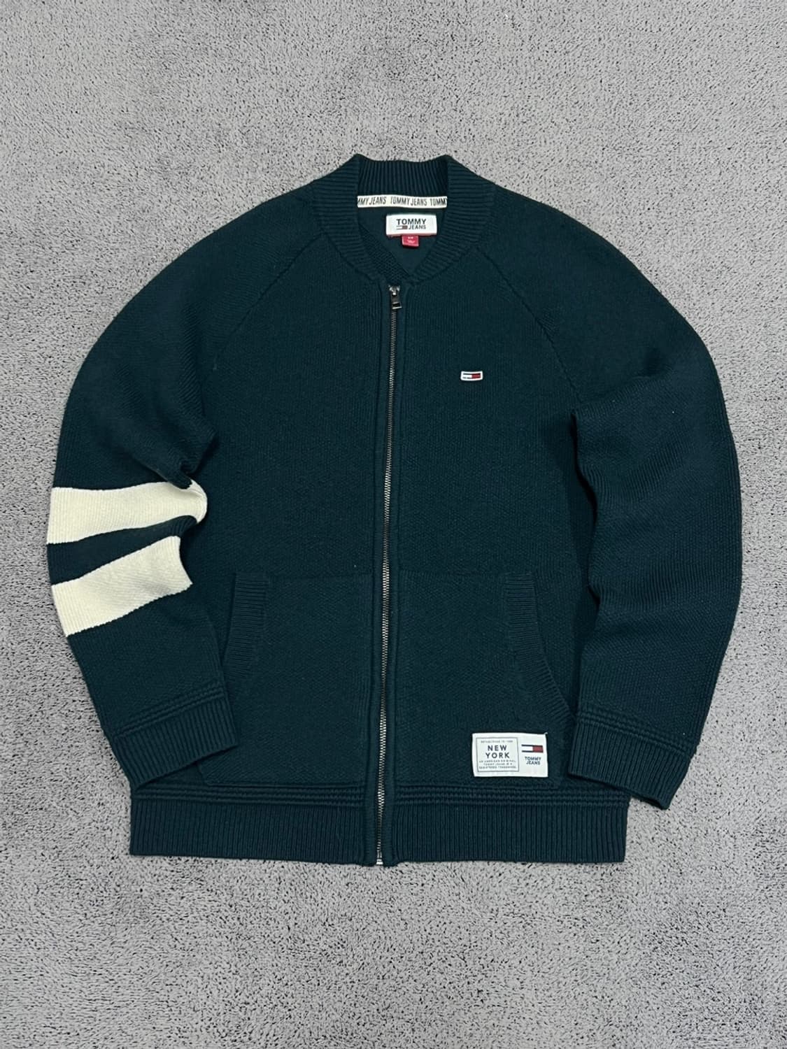 (S) 타미진스 니트 집업 상품이미지1