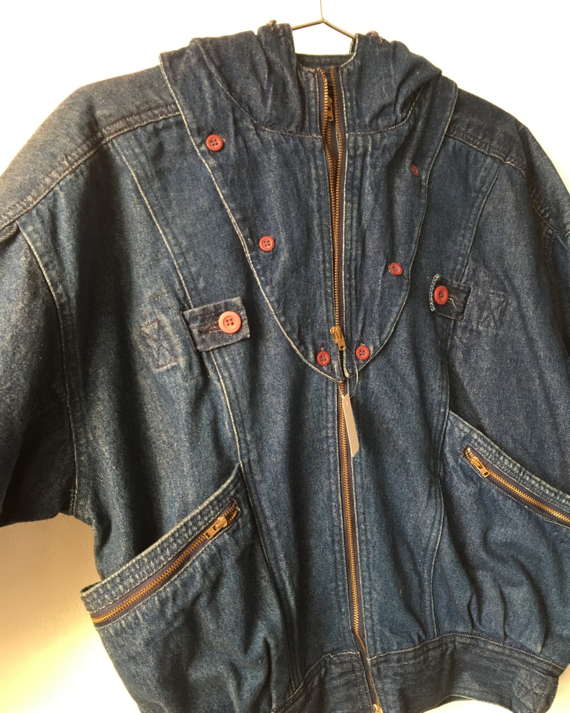 Over fit hood bomber denim jacket 상품이미지6