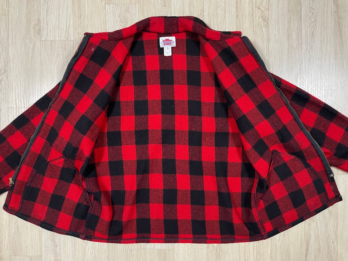 105) 70's 카부스 체크 울 매키노자켓(미국제)RRL&LVC&폴로 상품이미지4