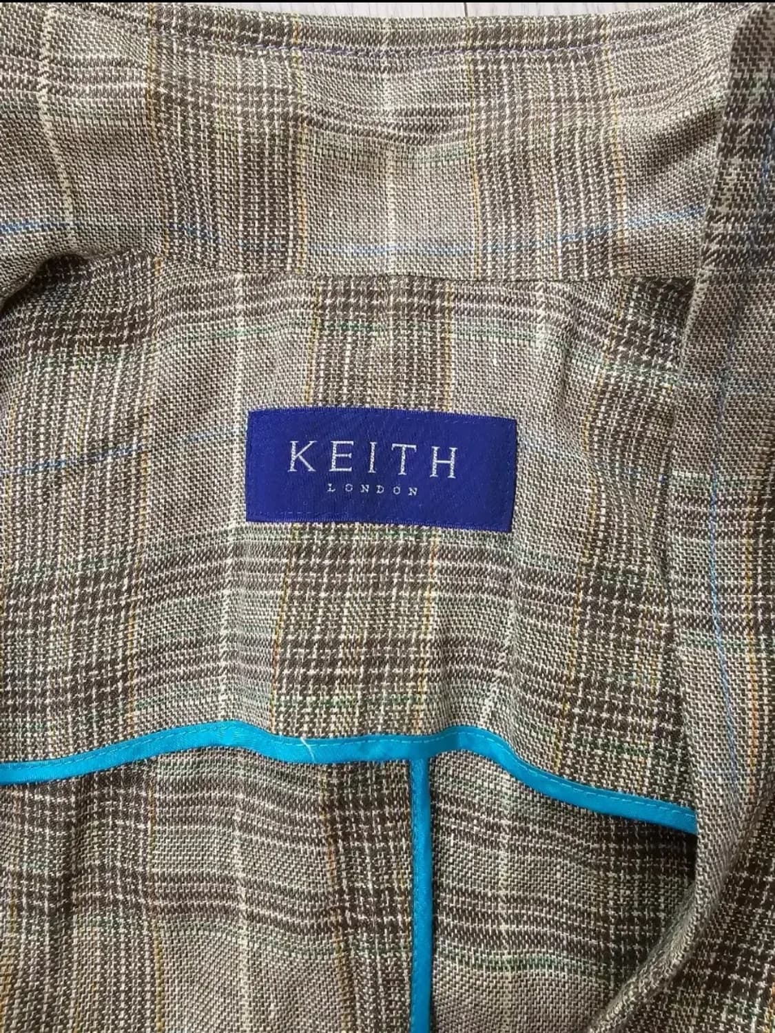 Keith 린넨100% 체크 자켓 상품이미지7